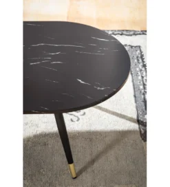 Stolik kawowy GINEVRA 120 cm w optyce czarnego marmuru*WOHNLING, GERMANY Sale