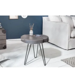 Stolik kawowy Goa 43 cm akacja szara*Invicta Interior Online