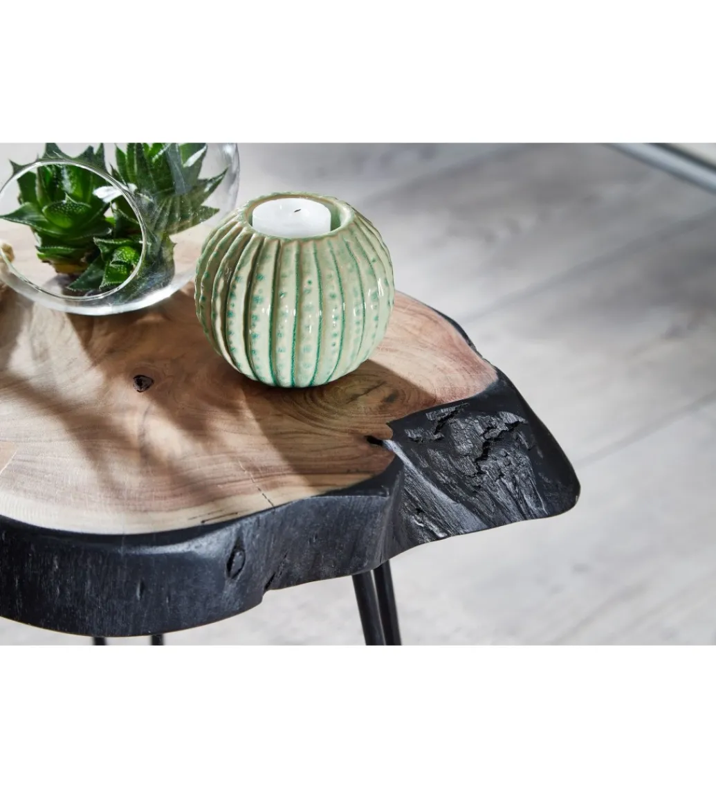 Stolik kawowy GOA 40 cm drewno akacja*WOHNLING, GERMANY Outlet