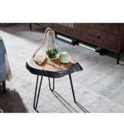 Stolik kawowy GOA 40 cm drewno akacja*WOHNLING, GERMANY Outlet