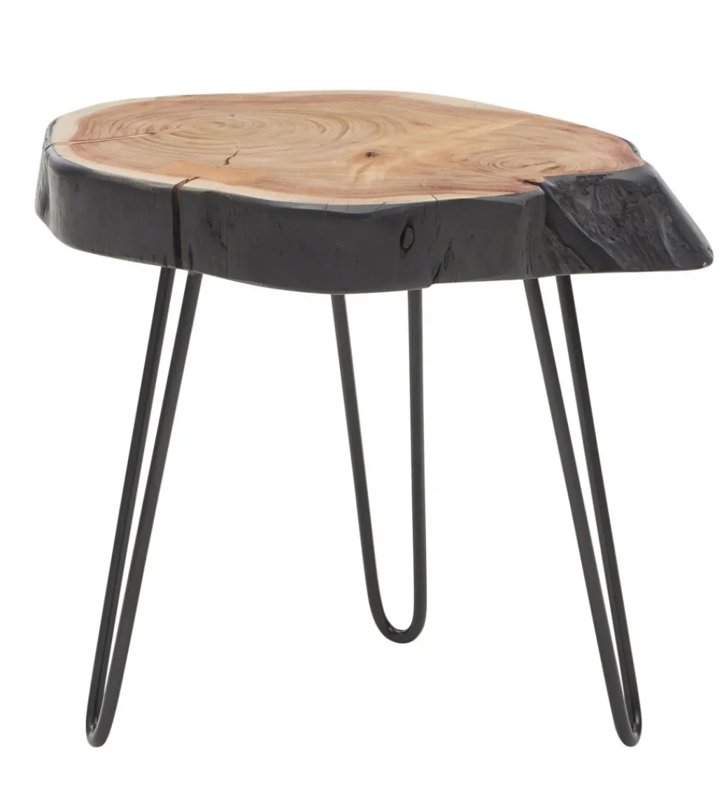 Stolik kawowy GOA 40 cm drewno akacja*WOHNLING, GERMANY Outlet