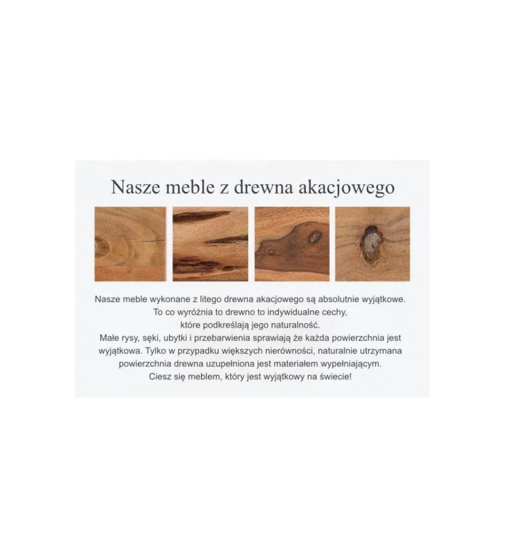 Stolik kawowy Goa drewno Akacja*Invicta Interior - przedsprzedaż