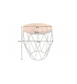 Stolik kawowy GORAN 50 cm drewno akacja*Invicta Interior Best