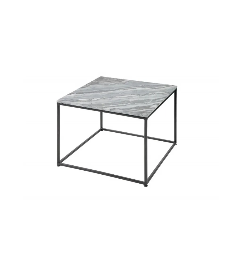 Stolik Kawowy GORAN 50 Cm Marmur Szary*Invicta Interior Online