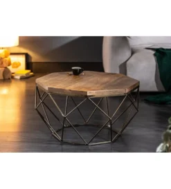 Stolik Kawowy GORAN II 69 cm drewno mango*Invicta Interior Sale