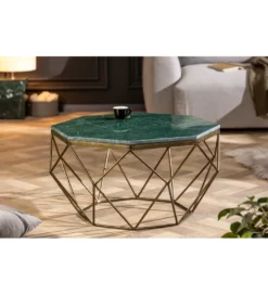 Stolik Kawowy GORAN II 69 Cm Marmur Zielony*Invicta Interior Discount