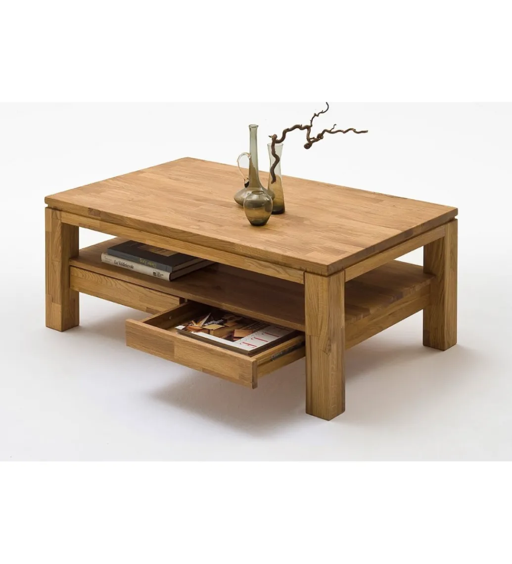 Stolik kawowy GORDON 115 cm drewno dąb*MCA Online