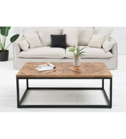 Stolik kawowy GRANDE Infinity Home 100 cm drewno Mango*Invicta Interior - przedsprzedaż Clearance