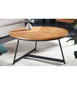Stolik kawowy GRENADA 80 cm w optyce dębu*Invicta Interior Outlet