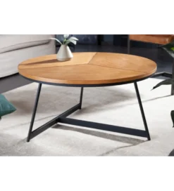 Stolik kawowy GRENADA 80 cm w optyce dębu*Invicta Interior Outlet