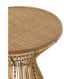 Stolik kawowy GROOVES 63 cm rattan*J-Line Best