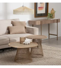 Stolik kawowy HAMUN 70 cm ratan*Zona-Design Outlet