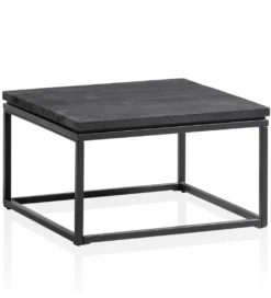 Stolik kawowy HAPTIK 60 cm drewno mango czarne*WOHNLING, GERMANY Hot
