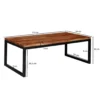 Stolik kawowy HAUK 110 cm drewno sheesham*WOHNLING, GERMANY Online