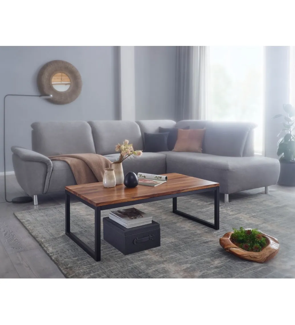 Stolik kawowy HAUK 110 cm drewno sheesham*WOHNLING, GERMANY Online