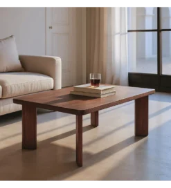 Stolik kawowy HEKAT 115 cm drewno mango brązowy*Zona-Design Discount