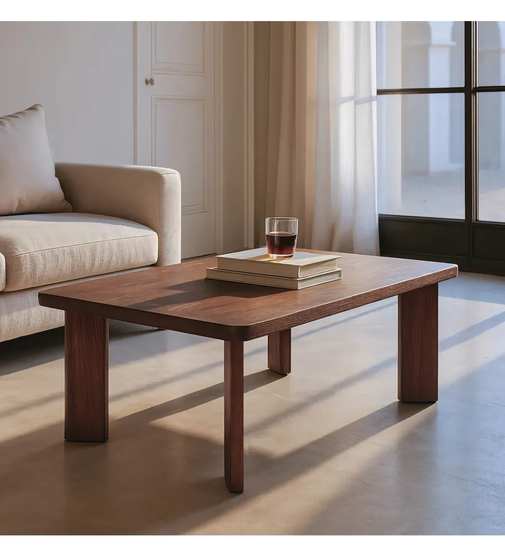 Stolik kawowy HEKAT 115 cm drewno mango brązowy*Zona-Design Discount