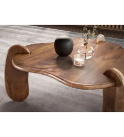 Stolik kawowy HILDE 78 cm drewno mango*WOHNLING, GERMANY Clearance