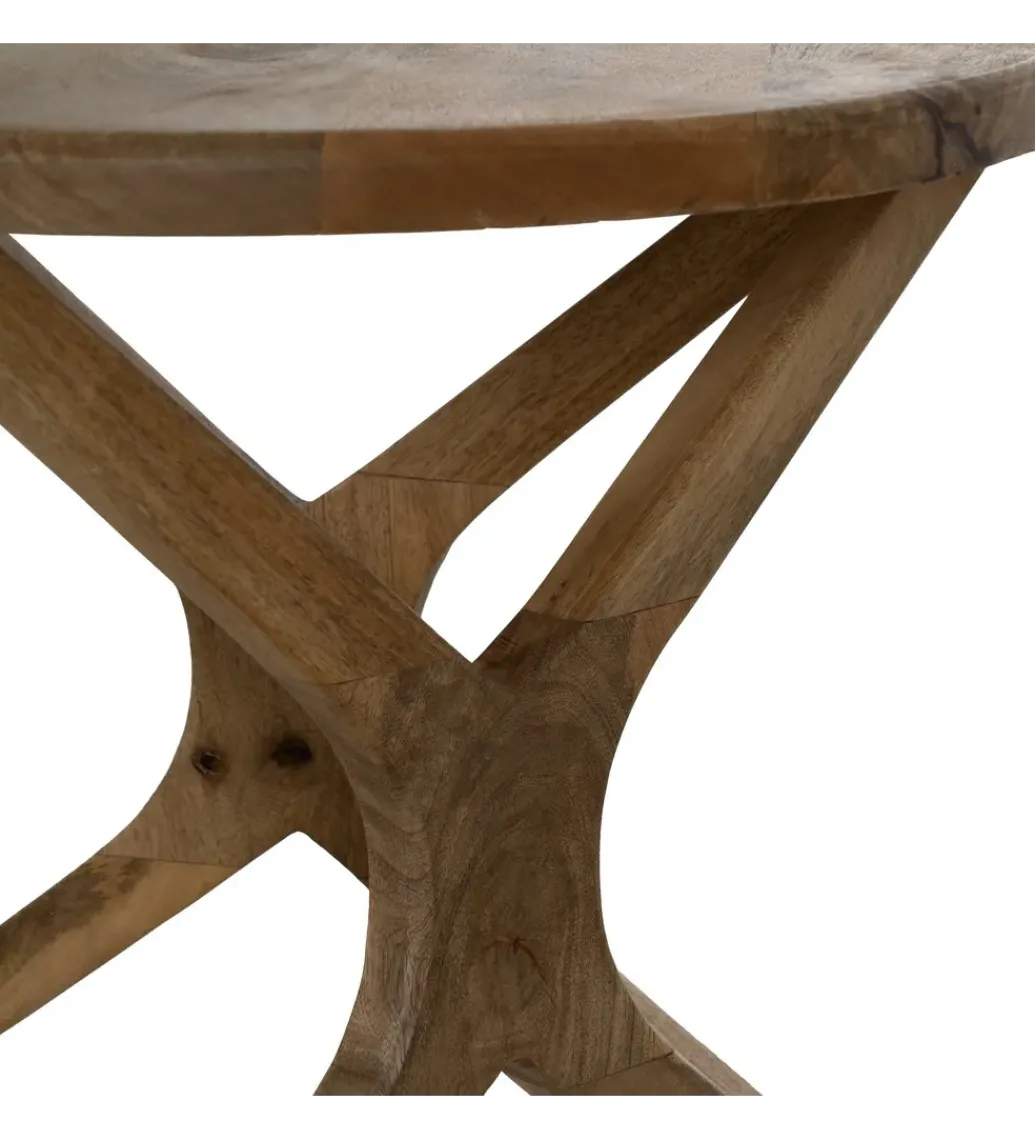 Stolik kawowy HOKE 60 cm drewno mango*Zona-Design New