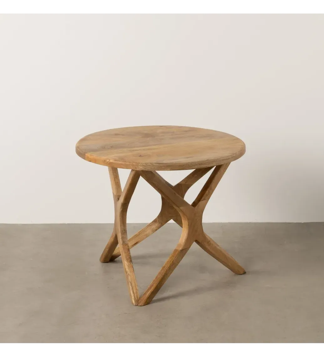 Stolik kawowy HOKE 60 cm drewno mango*Zona-Design New