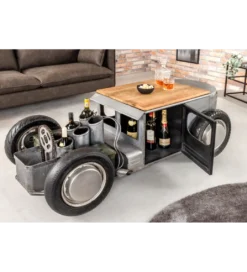 Stolik kawowy HOT ROD 165 cm blat drewno mango*Invicta Interior Outlet