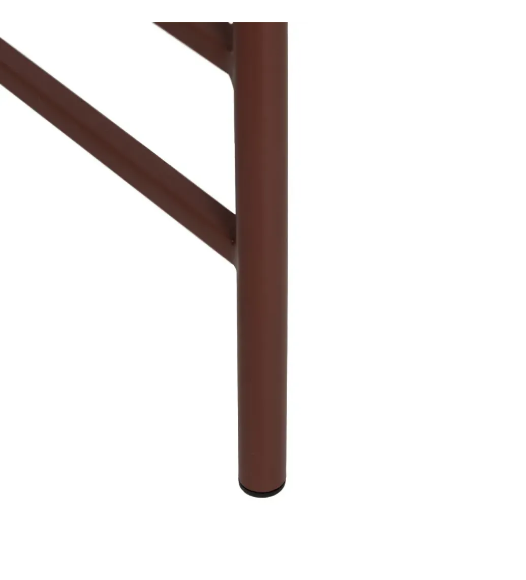 Stolik kawowy INDUSTRIAL 78 cm Ciemna Terakota*Zona-Design Online