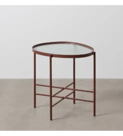 Stolik kawowy INDUSTRIAL 55 cm Ciemna Terakota*Zona-Design Hot