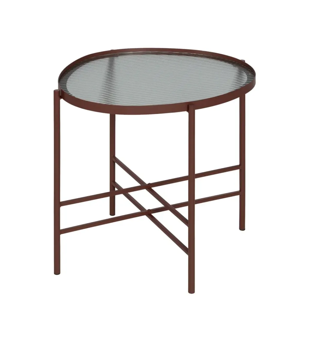 Stolik kawowy INDUSTRIAL 55 cm Ciemna Terakota*Zona-Design Hot