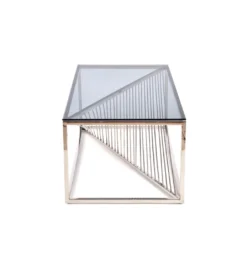 Stolik Kawowy INFINITY 120 cm srebrny*Halmar Best