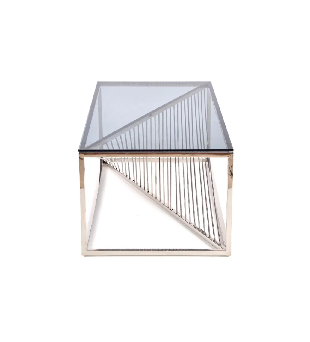 Stolik Kawowy INFINITY 120 cm srebrny*Halmar Best