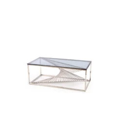 Stolik Kawowy INFINITY 120 cm srebrny*Halmar Best