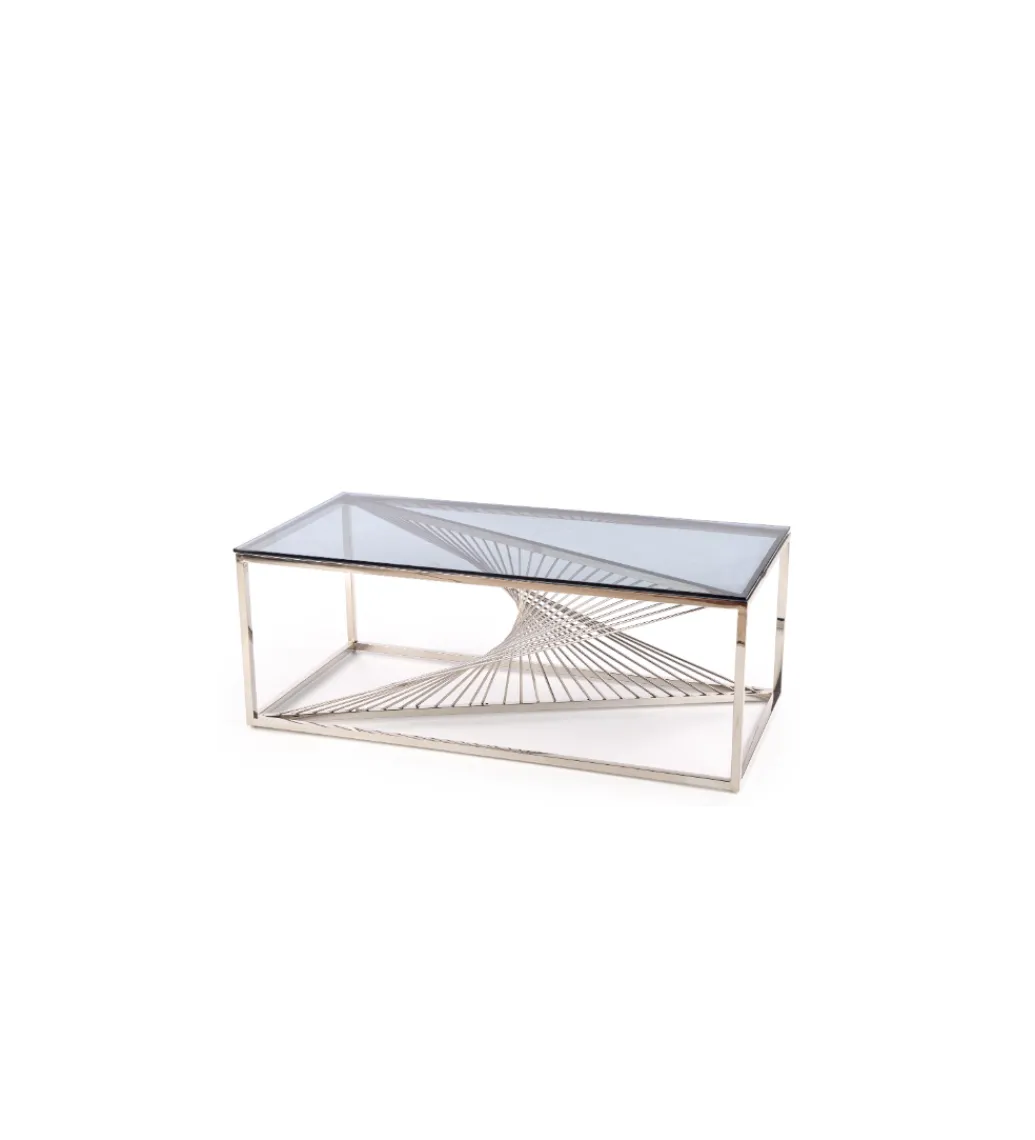 Stolik Kawowy INFINITY 120 cm srebrny*Halmar Best