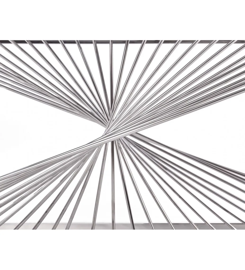 Stolik Kawowy INFINITY 120 cm srebrny*Halmar Best