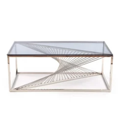 Stolik Kawowy INFINITY 120 cm srebrny*Halmar Best