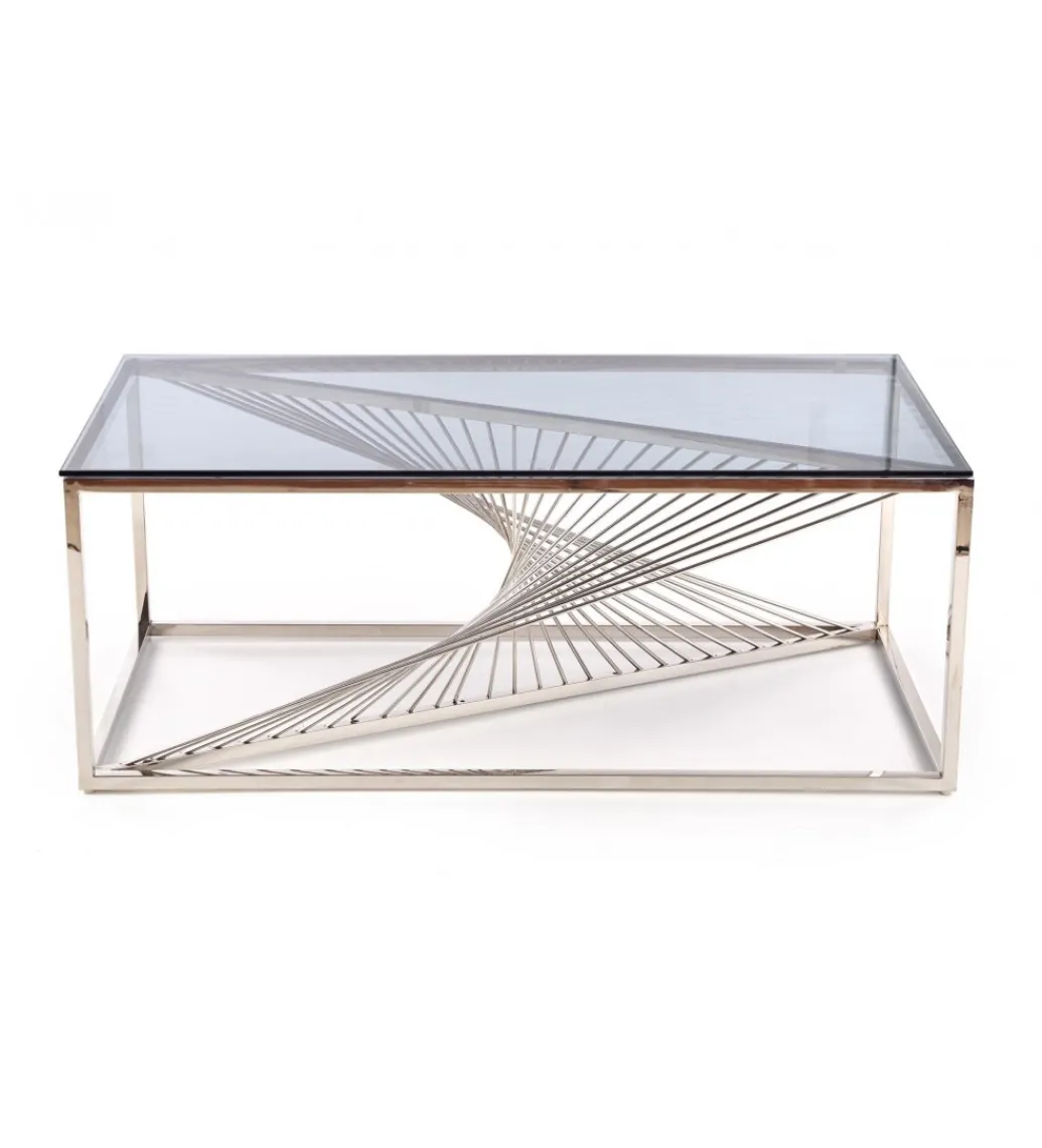 Stolik Kawowy INFINITY 120 cm srebrny*Halmar Best