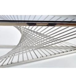 Stolik Kawowy INFINITY 120 cm srebrny*Halmar Best