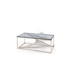 Stolik Kawowy INFINITY 120 cm srebrny*Halmar Best
