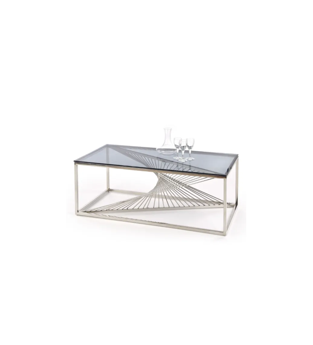 Stolik Kawowy INFINITY 120 cm srebrny*Halmar Best