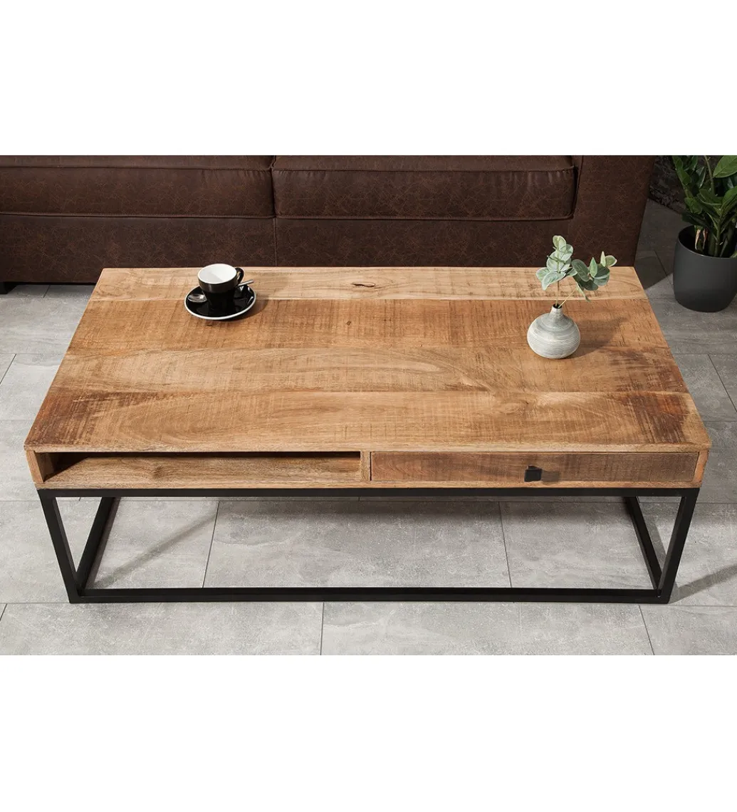 Stolik Kawowy Iron Craft 100 Cm drewno Mango*Invicta Interior Discount