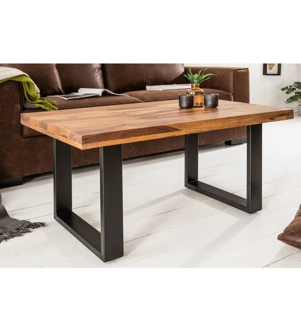 Stolik kawowy Iron Craft 100 cm drewno Sheesham*Invicta Interior Best
