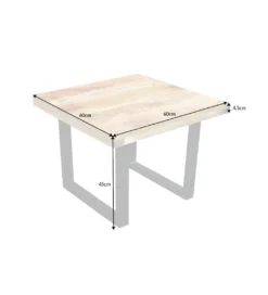 Stolik kawowy Iron Craft 60 cm drewno mango*Invicta Interior Sale