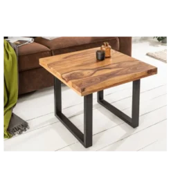 Stolik kawowy Iron Craft 60 cm drewno Sheesham*Invicta Interior Best