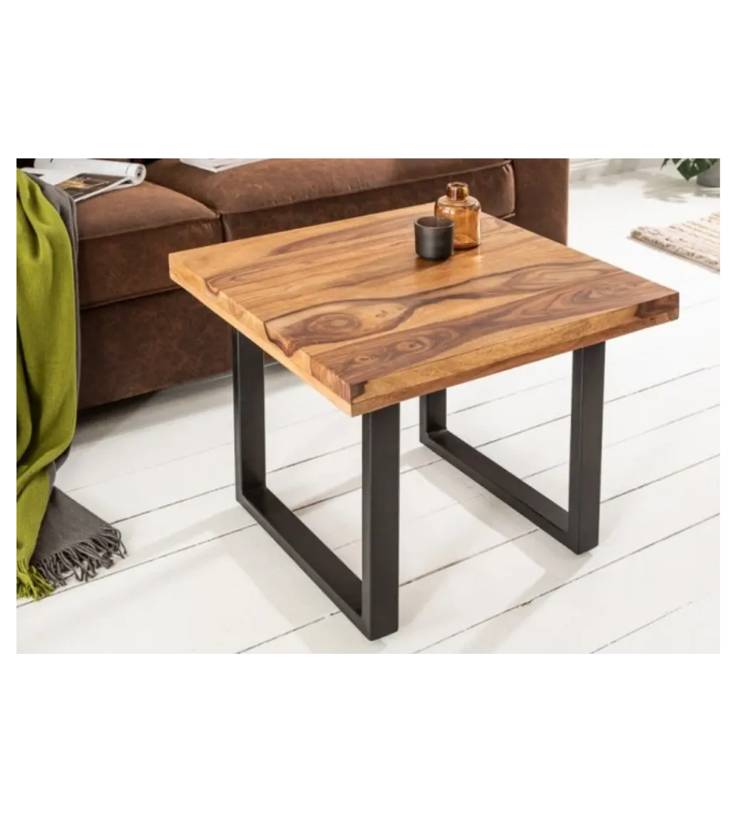 Stolik kawowy Iron Craft 60 cm drewno Sheesham*Invicta Interior Best