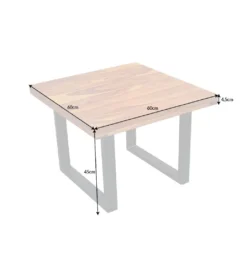 Stolik kawowy Iron Craft 60 cm drewno Sheesham*Invicta Interior Best