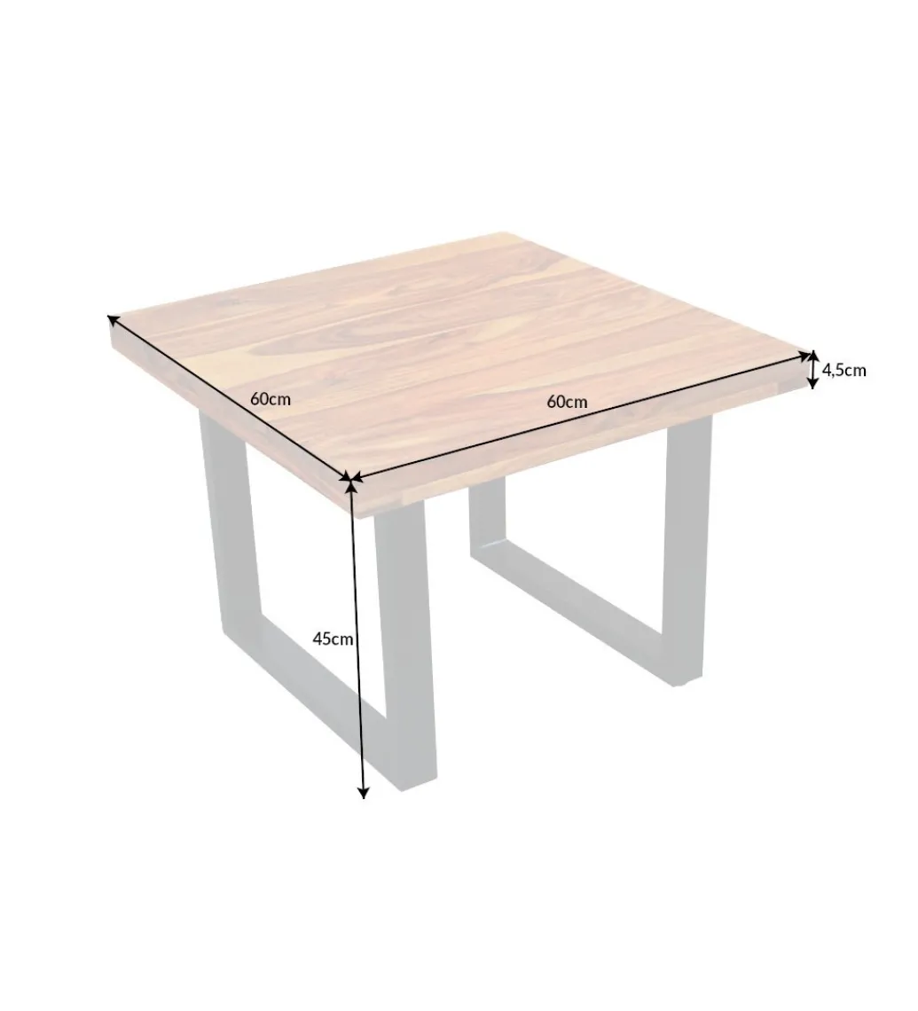 Stolik kawowy Iron Craft 60 cm drewno Sheesham*Invicta Interior Best