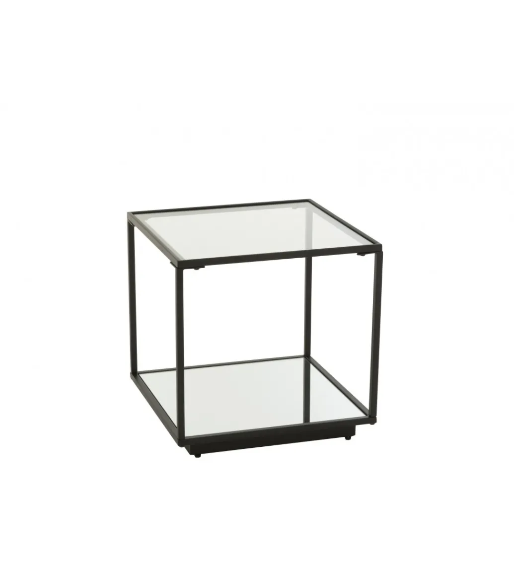 Stolik kawowy ITAGOT 50 cm czarny*J-Line New