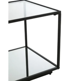 Stolik kawowy ITAGOT 50 cm czarny*J-Line New