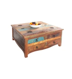 Stolik Kawowy Jakarta z drewna 70 cm*Invicta Interior Outlet