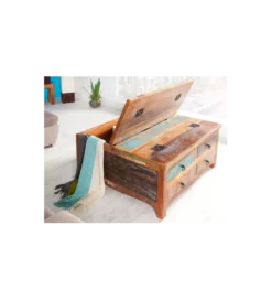 Stolik Kawowy Jakarta z drewna 70 cm*Invicta Interior Outlet