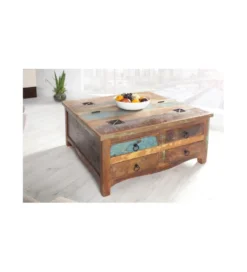 Stolik Kawowy Jakarta z drewna 70 cm*Invicta Interior Outlet